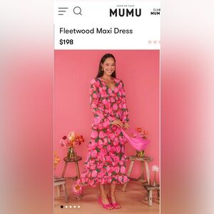 Fleetwood Maxi Dress ~ Rosie Blooms, Size Medium